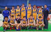 25 January 2018; The St Mary's CBS The Green team prior to the Subway All-Ireland Schools U16A Boys Cup Final match between St Mary's CBS The Green Tralee, Kerry, and St Malachy's, Belfast, Antrim, at the National Basketball Arena in Tallaght, Dublin. Photo by Brendan Moran/Sportsfile