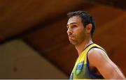 27 January 2018; A dejected Jordi Vall-Llobera of UCD Marian after the Hula Hoops Pat Duffy National Cup Final match between UCD Marian and Black Amber Templeogue at the National Basketball Arena in Tallaght, Dublin. Photo by Eóin Noonan/Sportsfile