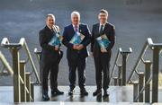 31 January 2018; In attendance at the GAA Financial Annual Report launch at Croke Park in Dublin, are from left, Peter McKenna, Commercial Director of the GAA and Stadium Manager of Croke Park, Uachtarán Chumann Lúthchleas Gael Aogán Ó Fearghail and Tom Ryan, Finance Director of the GAA. Photo by Brendan Moran/Sportsfile