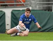 2 February 2018; Hugo Conway of St Mary's College scores his side's first try during the Bank of Ireland Leinster Schools Senior Cup Round 1 match between St Mary's College and St Andrew's College at Donnybrook Stadium in Dublin. Photo by Daire Brennan/Sportsfile