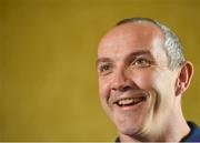 8 February 2018; Head coach Conor O'Shea during an Italy Rugby press conference at the Radisson St Helen's Hotel in Dublin. Photo by Seb Daly/Sportsfile