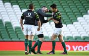 9 February 2018; Conor Murray, right, and Peter O'Mahony during the Ireland Rugby Captain's Run at the Aviva Stadium in Dublin. Photo by David Fitzgerald/Sportsfile