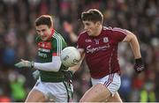 11 February 2018; Shane Walsh of Galway in action against Jason Doherty of Mayo during the Allianz Football League Division 1 Round 3 match between Galway and Mayo at Pearse Stadium in Galway. Photo by Diarmuid Greene/Sportsfile