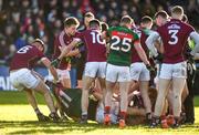 11 February 2018; Aidan O'Shea of Mayo is removed from an altercation by Paul Conroy of Galway during the Allianz Football League Division 1 Round 3 match between Galway and Mayo at Pearse Stadium in Galway. Photo by Diarmuid Greene/Sportsfile