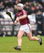 18 February 2018; Davey Glennon of Galway during the Allianz Hurling League Division 1B Round 3 match between Galway and Offaly at Pearse Stadium in Galway. Photo by Matt Browne/Sportsfile