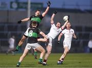 24 February 2018; Barry O’Driscoll of Nemo Rangers in action against Se McGuigan of Slaughtneil during the AIB GAA Football All-Ireland Senior Club Championship Semi-Final match between Nemo Rangers and Slaughtneil at O'Moore Park in Portlaoise, Co Laois. Photo by Eóin Noonan/Sportsfile