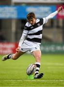 26 February 2018; Dylan O'Grady of Belvedere College during the Bank of Ireland Leinster Schools Junior Cup Round 2 match between Belvedere College and Clongowes Wood College at Donnybrook Stadium in Dublin. Photo by Piaras Ó Mídheach/Sportsfile