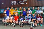 7 March 2018; In attendance at the Gourmet Food Parlour HEC O’Connor Cup Colleges Finals Captains Day are, back row, from left, Caroline Hickey of Mary Immaculate College, Aishling Moloney of DCU, Hannah McSkeane of DCU, Lorraine O'Sullivan, Managing Director of Gourmet Food Parlour, Aine Byrne of Waterford Institute of Technology, Emer Heaney of DIT, Kelly Cunningham of AIT, Niamh McBride of UU, and front row, from left, Rosie Courtney of AIT, Sheila Brady of Sligo Uni, Eva Gilmore of RCSI, Lauren McCaul of DKIT, Nicola Ward of UCD, Trina Duggan of Garda College and Laurie Ryan of UL at the Gourmet Food Parlour in Northwood, Santry, Dublin. Photo by David Fitzgerald/Sportsfile