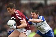 11 March 2018; Shane Walsh of Galway in action against Ryan Wylie of Monaghan during the Allianz Football League Division 1 Round 5 match between Galway and Monaghan at Pearse Stadium in Galway. Photo by Diarmuid Greene/Sportsfile