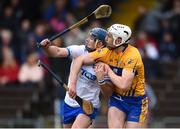 11 March 2018; Patrick Curran of Waterford and Conor Cleary of Clare tussle as they await the dropping ball during the Allianz Hurling League Division 1A Round 5 match between Waterford and Clare at Walsh Park in Waterford. Photo by Piaras Ó Mídheach/Sportsfile
