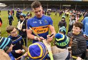 11 March 2018; Padraic Maher of Tipperary signs autographs for supporters following the Allianz Hurling League Division 1A Round 5 match between Tipperary and Cork at Semple Stadium in Thurles, Co Tipperary. Photo by Sam Barnes/Sportsfile