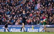 11 March 2018; Stephen Cluxton of Dublin runs back to his goal after a solo run during the Allianz Football League Division 1 Round 5 match between Dublin and Kerry at Croke Park in Dublin. Photo by David Fitzgerald/Sportsfile