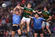 11 March 2018; Ciaran Kilkenny, left, and Paddy Andrews of Dublin in action against Peter Crowley and Ronan Shanahan, right, of Kerry during the Allianz Football League Division 1 Round 5 match between Dublin and Kerry at Croke Park in Dublin. Photo by Stephen McCarthy/Sportsfile