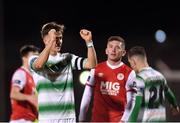 16 March 2018; Ronan Finn of Shamrock Rovers celebrates following his side's win in the SSE Airtricity League Premier Division match between Shamrock Rovers and St Patrick's Athletic at Tallaght Stadium in Tallaght, Dublin. Photo by Eóin Noonan/Sportsfile