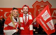 17 March 2018: Cuala supporters, Dave McMahon and Cliodhna Kelly, pictured during DAVY/ Cuala GAA pre-match activities ahead of the AIB GAA Hurling All-Ireland Senior Club Championship Final between Cuala and Na Piarsaigh. DAVY is proud to sponsor the Cuala Senior Hurling Team. The activities took place at Cuala GAA in Dalkey, Dublin. Photo by Sam Barnes/Sportsfile