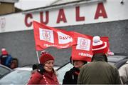 17 March 2018: Cuala supporters pictured during DAVY/ Cuala GAA pre-match activities ahead of the AIB GAA Hurling All-Ireland Senior Club Championship Final between Cuala and Na Piarsaigh. DAVY is proud to sponsor the Cuala Senior Hurling Team. The activities took place at Cuala GAA in Dalkey, Dublin. Photo by Sam Barnes/Sportsfile