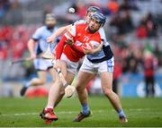 17 March 2018: Seán Treacy of Cuala in action against Mike Casey of Na Piarsaigh during the AIB GAA Hurling All-Ireland Senior Club Championship Final match between Cuala and Na Piarsaigh at Croke Park in Dublin. Photo by Stephen McCarthy/Sportsfile