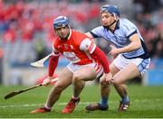 17 March 2018: Seán Treacy of Cuala in action against Mike Casey of Na Piarsaigh during the AIB GAA Hurling All-Ireland Senior Club Championship Final match between Cuala and Na Piarsaigh at Croke Park in Dublin. Photo by Stephen McCarthy/Sportsfile