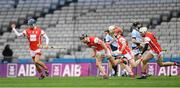 17 March 2018: Seán Moran of Cuala celebrates after scoring his side's first goal late in the game during the AIB GAA Hurling All-Ireland Senior Club Championship Final match between Cuala and Na Piarsaigh at Croke Park in Dublin. Photo by Eóin Noonan/Sportsfile