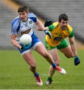 18 March 2018; Darren Hughes of Monaghan in action against Paddy McGrath of Donegal during the Allianz Football League Division 1 Round 6 match between Monaghan and Donegal at St. Tiernach's Park in Clones, Monaghan. Photo by Oliver McVeigh/Sportsfile