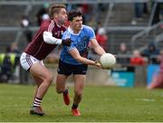 18 March 2018; Colm Basquel of Dublin in action against Gary O'Donnell of Galway during the Allianz Football League Division 1 Round 6 match between Galway and Dublin at Pearse Stadium, in Galway. Photo by Ray Ryan/Sportsfile