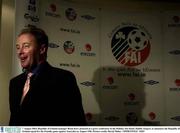 7 August 2003; Republic of Ireland manager Brian Kerr pictured at a press conference in the Holiday Inn Hotel, Dublin Airport, to announce the Republic of Ireland squad for the friendly game against Australia on August 19th. Picture credit; David Maher / SPORTSFILE *EDI*