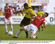 10 August 2003; Ulises De La Cruz of Aston Villa in action against Darragh Maguire of St. Patrick Athletic's during Dublin Tournament Final match between Aston Villa v St. Patrick Athletic's at Tolka Park in Dublin. Photo by Matt Browne/Sportsfile