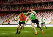 22 March 2018; Seamus Coleman, left, and James McClean during a Republic of Ireland training session at Antalya Stadium in Antalya, Turkey. Photo by Stephen McCarthy/Sportsfile