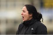 25 March 2018; Monaghan manager Annmarie Burns reacts during the Lidl Ladies Football National League Division 1 Round 6 match between Monaghan and Westmeath at St Tiernach's Park in Clones, Monaghan. Photo by Philip Fitzpatrick/Sportsfile