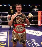 31 March 2018; Ryan Burnett following victory over Yonfrez Parejo during their WBA World Bantamweight bout at Principality Stadium in Cardiff, Wales. Photo by Lawrence Lustig / Matchroom Boxing via Sportsfile