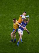 1 April 2018; Conor Devaney, left, and Tadhg O'Rourke of Roscommon in action against Oisín Kiernan of Cavan during the Allianz Football League Division 2 Final match between Cavan and Roscommon at Croke Park in Dublin. Photo by Daire Brennan/Sportsfile