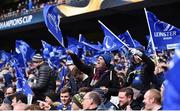 1 April 2018; Leinster supporters during the European Rugby Champions Cup quarter-final match between Leinster and Saracens at the Aviva Stadium in Dublin. Photo by Sam Barnes/Sportsfile