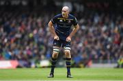 1 April 2018; Devin Toner of Leinster during the European Rugby Champions Cup quarter-final match between Leinster and Saracens at the Aviva Stadium in Dublin. Photo by Ramsey Cardy/Sportsfile
