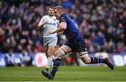 1 April 2018; Dan Leavy of Leinster during the European Rugby Champions Cup quarter-final match between Leinster and Saracens at the Aviva Stadium in Dublin. Photo by Ramsey Cardy/Sportsfile