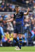 1 April 2018; Jonathan Sexton of Leinster during the European Rugby Champions Cup quarter-final match between Leinster and Saracens at the Aviva Stadium in Dublin. Photo by Ramsey Cardy/Sportsfile