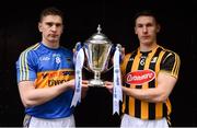 4 April 2018; The 2018 Allianz Hurling League Division 1 Final takes place at Nowlan Park on Sunday next April 8th. In attendance at a photocall ahead of the Allianz Hurling League Division 1 Final are Brendan Maher, left, of Tipperary and Cillian Buckley of Kilkenny. Photo by Brendan Moran/Sportsfile