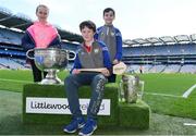 3 April 2018; Players from Granard/ Ballymore GAA, Co Longford, pictured with the Sam Maguire and Liam MacCarthy Trophies  during Day 1 of the The Go Games Provincial days in partnership with Littlewoods Ireland at Croke Park in Dublin. Photo by Sam Barnes/Sportsfile