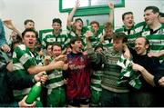 3 April 1994; Shamrock Rovers players celebrate after the Bord Gáis National League match between Shamrock Rovers and Cork City at the RDS in Dublin. Photo by Sportsfile.