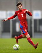 5 April 2018; Filip Prebsl of Czech Republic during the U15 International Friendly match between Republic of Ireland and Czech Republic at St Kevin's Boys FC, in Whitehall, Dublin. Photo by Stephen McCarthy/Sportsfile
