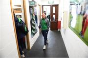 6 April 2018; Sophie Perry-Campbell of Republic of Ireland arrives prior to the 2019 FIFA Women's World Cup Qualifier match between Republic of Ireland and Slovakia at Tallaght Stadium in Tallaght, Dublin. Photo by Stephen McCarthy/Sportsfile