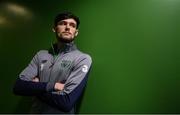 10 April 2018; Kian Clarke poses for a portrait following a Republic of Ireland Under 17 press conference at the FAI Headquarters in Abbotstown, Dublin. Photo by Ramsey Cardy/Sportsfile