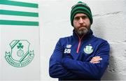 12 April 2018; Shamrock Rovers manager Stephen Bradley poses for a portrait following a Shamrock Rovers media conference at Tallaght Stadium in Tallaght, Dublin. Photo by Sam Barnes/Sportsfile