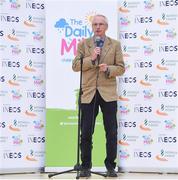 18 April 2018; John Treacy, CEO Sport Ireland, speaking at the Daily Mile launch at St. Brigid’s National School in Castleknock, Dublin. Photo by Matt Browne/Sportsfile