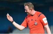 18 April 2018; Referee Andrew Mullally during the Under-16 International Friendly match between Republic of Ireland and Bulgaria at the Regional Sports Centre in Waterford. Photo by Piaras Ó Mídheach/Sportsfile