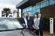 19 April 2018; In attendance are, from left, David O'Connor, Head of Aftersales of KIA Ireland, Gerry Cash, Director of Carchargers.ie, Moisés Barea, Commercial Director of Wallbox and James Brooks, Managing Director of KIA Ireland at the Kia Wallbox Launch at Kia Motors Ireland, Calmount Park, Calmount Road in Dublin. Photo by David Fitzgerald/Sportsfile