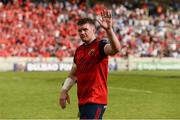 22 April 2018; Peter O'Mahony of Munster acknowledges supporters after the European Rugby Champions Cup semi-final match between Racing 92 and Munster Rugby at the Stade Chaban-Delmas in Bordeaux, France. Photo by Diarmuid Greene/Sportsfile