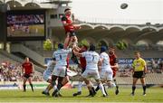22 April 2018; Billy Holland of Munster competes in a lineout during the European Rugby Champions Cup semi-final match between Racing 92 and Munster Rugby at the Stade Chaban-Delmas in Bordeaux, France. Photo by Diarmuid Greene/Sportsfile