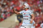 22 April 2018; Pat Lambie of Racing 92 holds his GPS device during the European Rugby Champions Cup semi-final match between Racing 92 and Munster Rugby at the Stade Chaban-Delmas in Bordeaux, France. Photo by Diarmuid Greene/Sportsfile