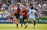 22 April 2018; Alex Wootton of Munster in action against Teddy Thomas of Racing 92 during the European Rugby Champions Cup semi-final match between Racing 92 and Munster Rugby at the Stade Chaban-Delmas in Bordeaux, France. Photo by Diarmuid Greene/Sportsfile