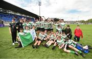 7 May 2018; Naas players celebrate their side's victory following the U14 Cup match between Naas and Wexford at the Leinster Rugby Youth Finals Day at Energia Park, in Donnybrook, Dublin. Photo by David Fitzgerald/Sportsfile